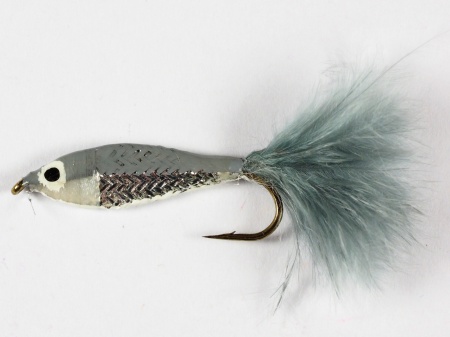 Epoxy Silver Baitfish Grey Tail